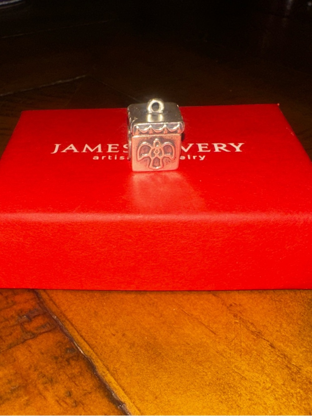 Retired James Avery Sterling Silver Angel Prayer Box Charm